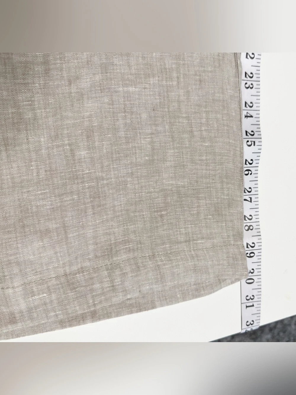 QUINCE Women’s 100% European Linen Pleated Wide Leg Trouser In Flax Sz 8